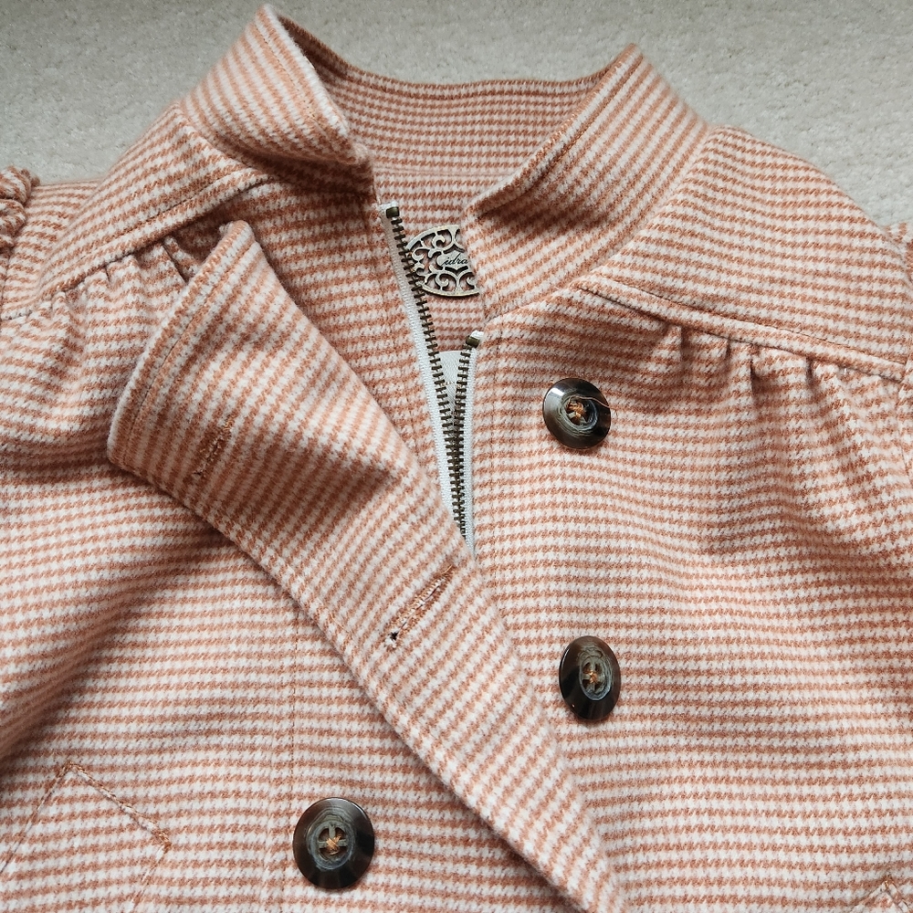 Boutique orange gingham jacket